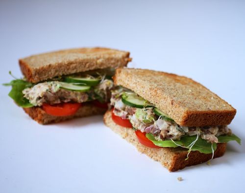Sardine salad sandwich