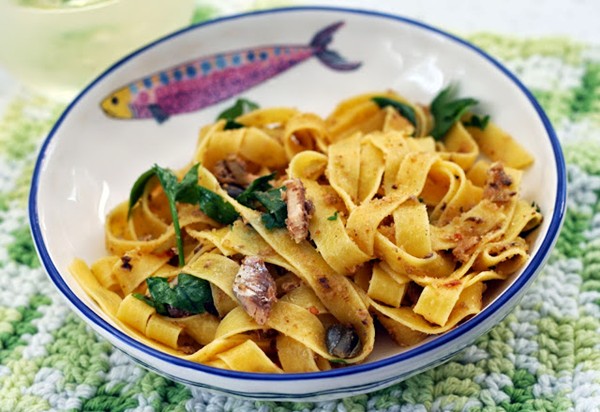 Sardine tagliatelle