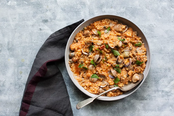 Sardinian clam stew with fregola