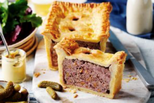 Sascha's pork picnic pie with apricot, rosemary and bacon [Sascha Randle]