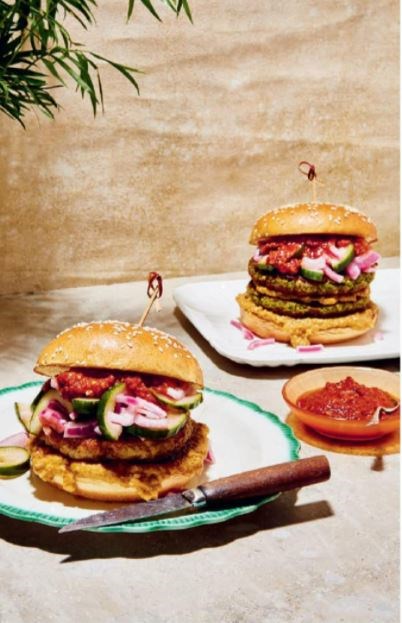 Satay burgers