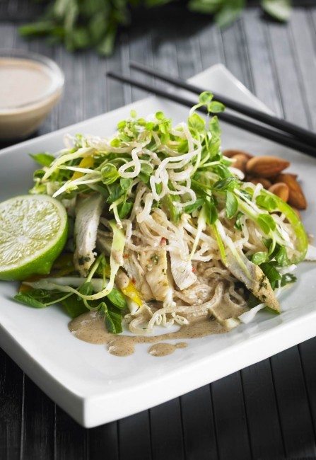 Satay chicken salad