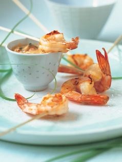 Satay prawns