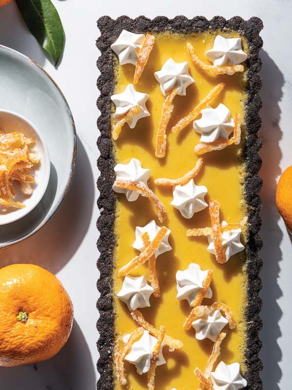 Satsuma cream tart