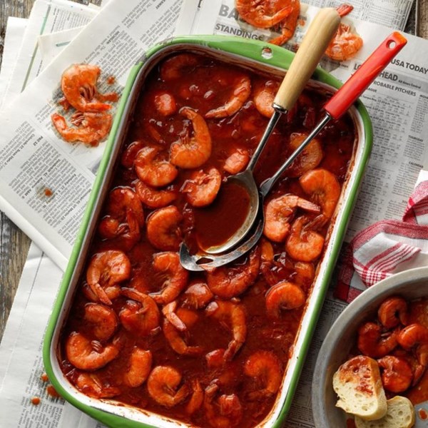 Saucy barbecue shrimp