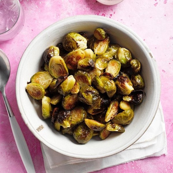 Saucy maple Brussels sprouts