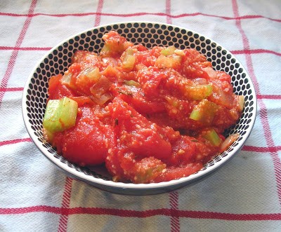 Saucy tomato grits