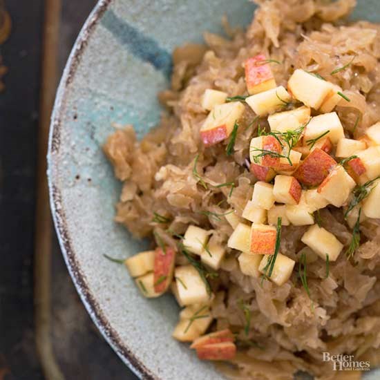 Sauerkraut & apples