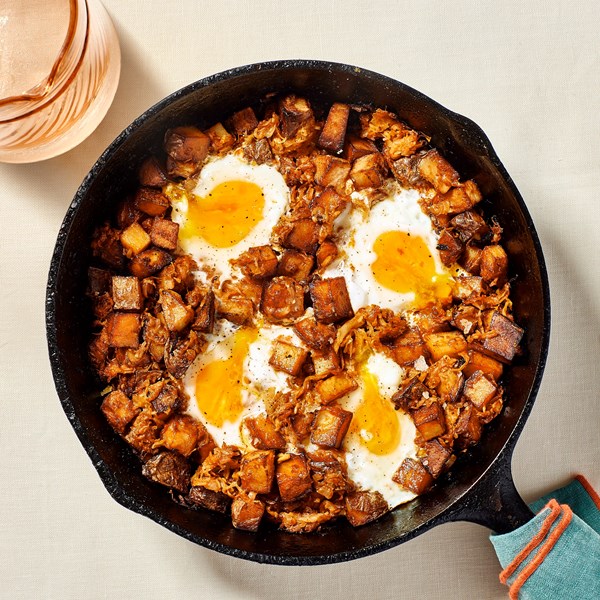 Sauerkraut and potato skillet 