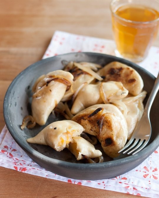 Sauerkraut, potato & cheese pierogi