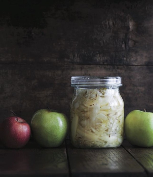 Sauerkraut with apples and caraway