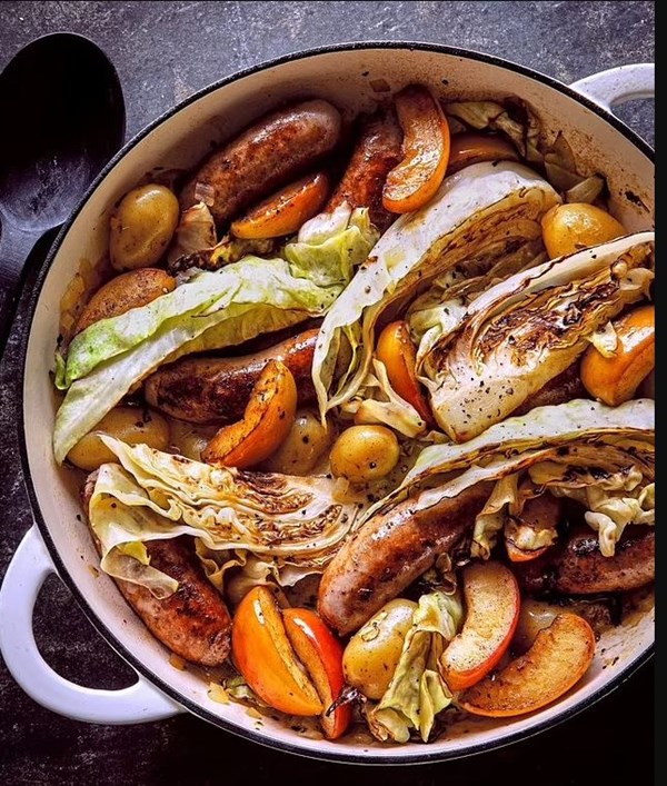 Sausage & cabbage casserole