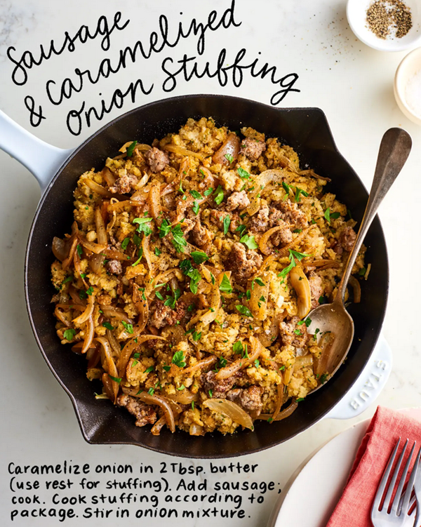 Sausage & caramelized onion stuffing