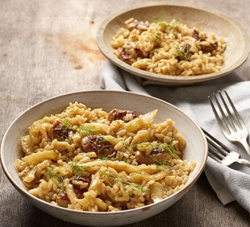 Sausage & fennel risotto