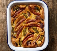 Sausage & pickled onion toad-in-the-hole