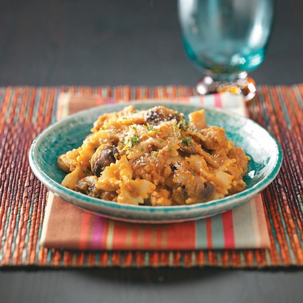 Sausage & pumpkin pasta