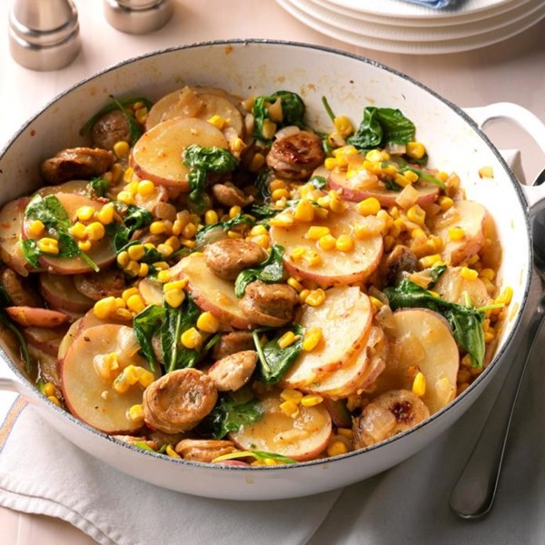 Sausage & vegetable skillet dinner