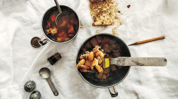 Sausage and bean soup