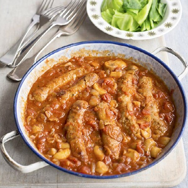 Sausage and beer casserole