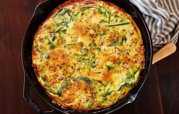 Sausage and broccoli rabe frittata