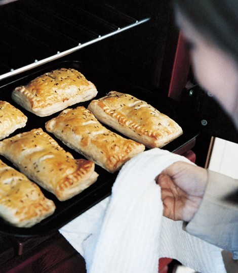 Sausage and caraway pies