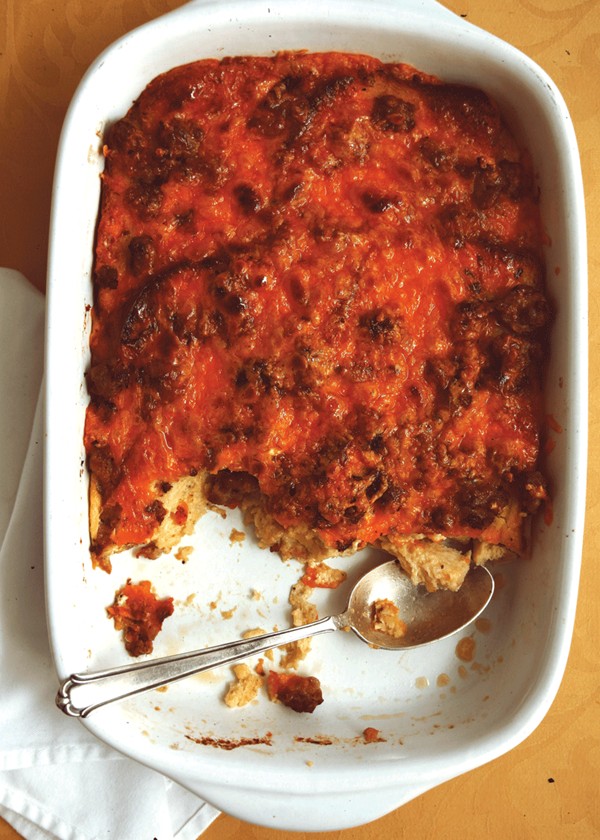 Sausage and cheddar breakfast casserole