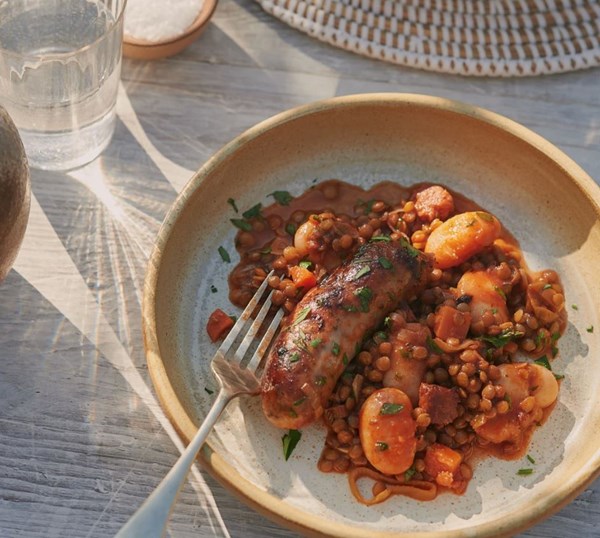 Sausage and chorizo casserole