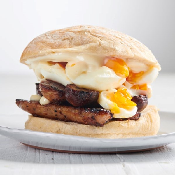 Sausage and egg sandwich