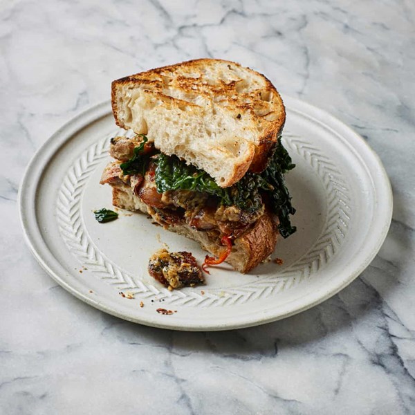 Sausage and greens