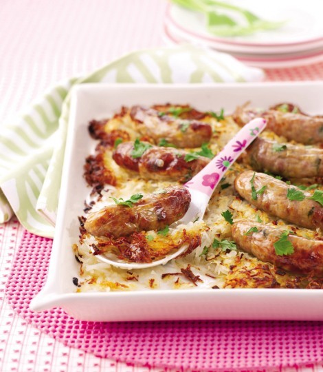 Sausage and onion rösti