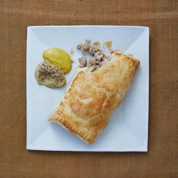Sausage and onion turnover