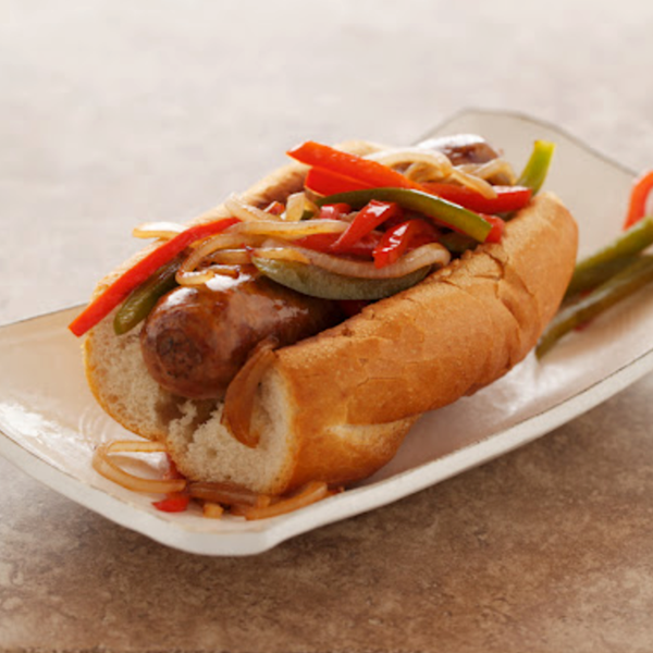 Sausage and pepper sandwich