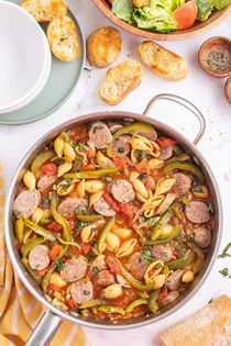 Sausage and pepper stew