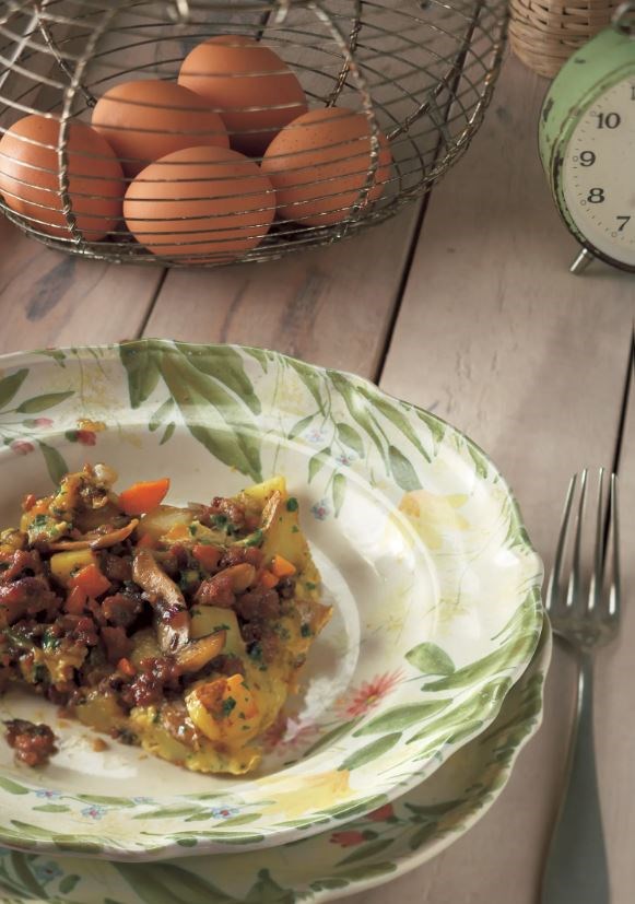 Sausage and potato frittata