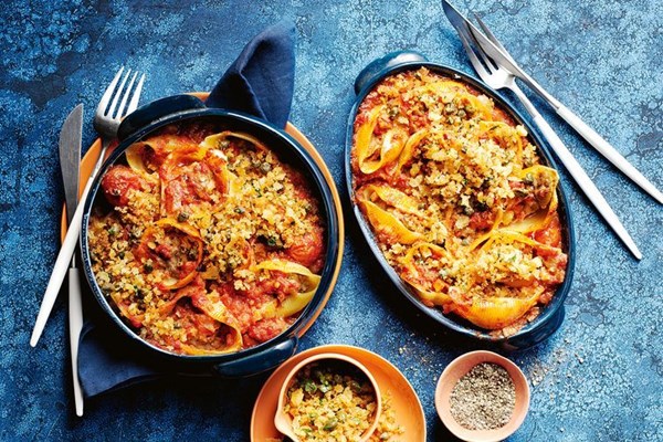 Sausage and sage stuffed shells