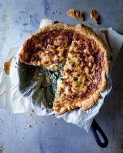 Sausage and spinach quiche