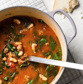Sausage and white bean soup