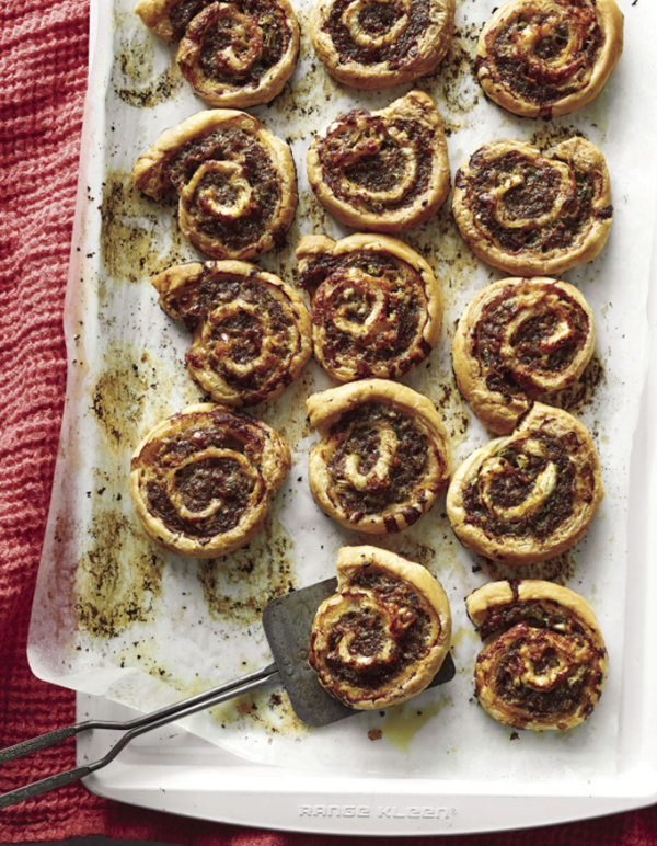 Sausage and white cheddar pinwheels