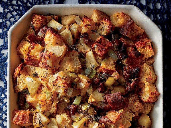 Sausage, apple, and herb stuffing