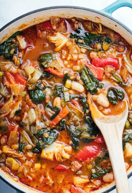 Sausage, beans, 'n' greens
