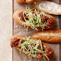 Sausage dinner hoagies