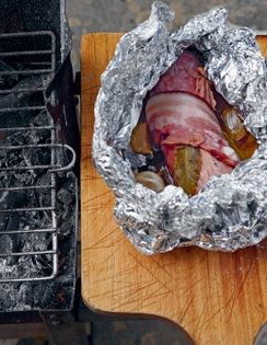 Sausage in the embers