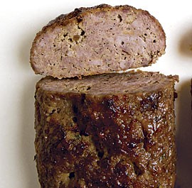 Sausage, lemon, and Parmesan meatloaf