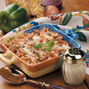 Sausage macaroni bake