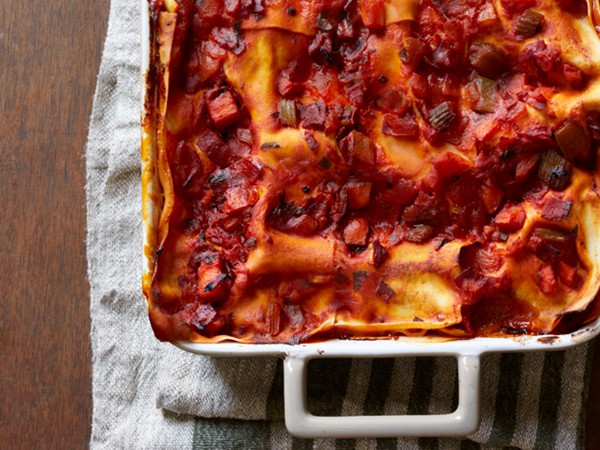 Sausage meatball lasagna