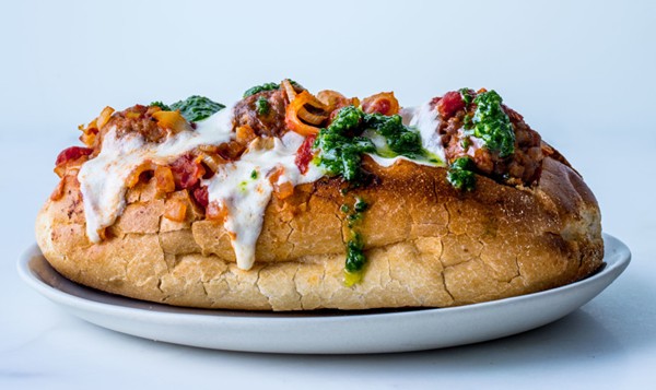 Sausage meatball sandwiches