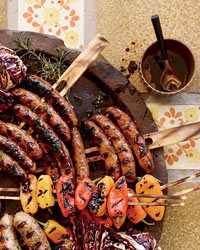 Sausage mixed grill with balsamic vinaigrette