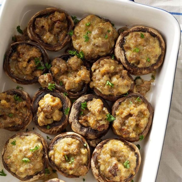Sausage mushroom appetizers