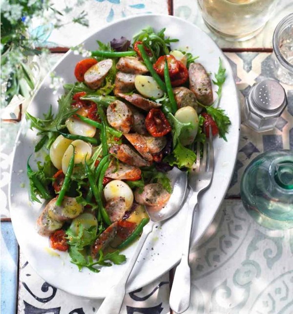 Sausage 'Niçoise' salad