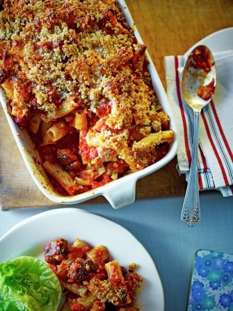 Sausage pasta bake